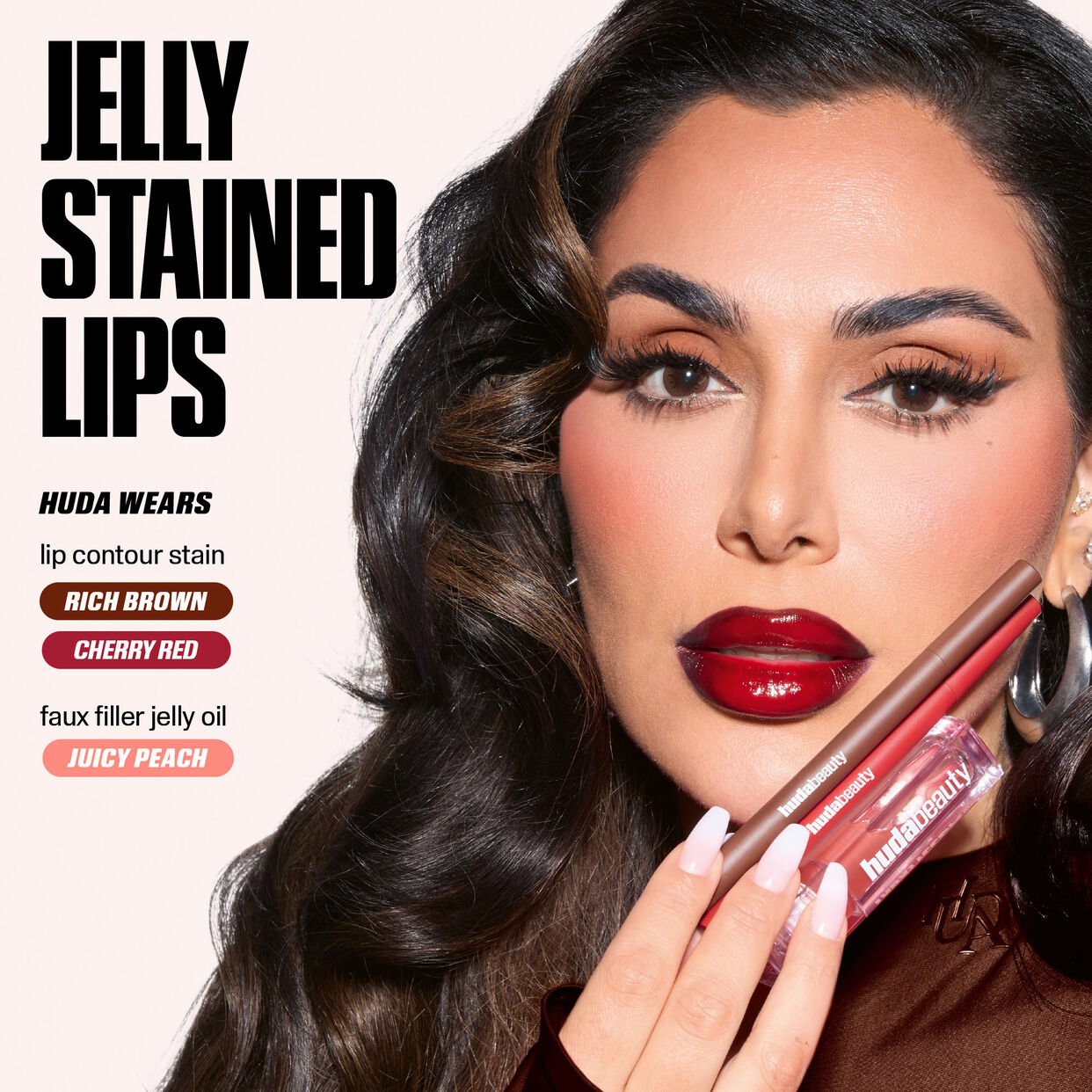 Huda Beauty Lip Contour Lip Stain For 12-Hour Wear (Toasty Brown)