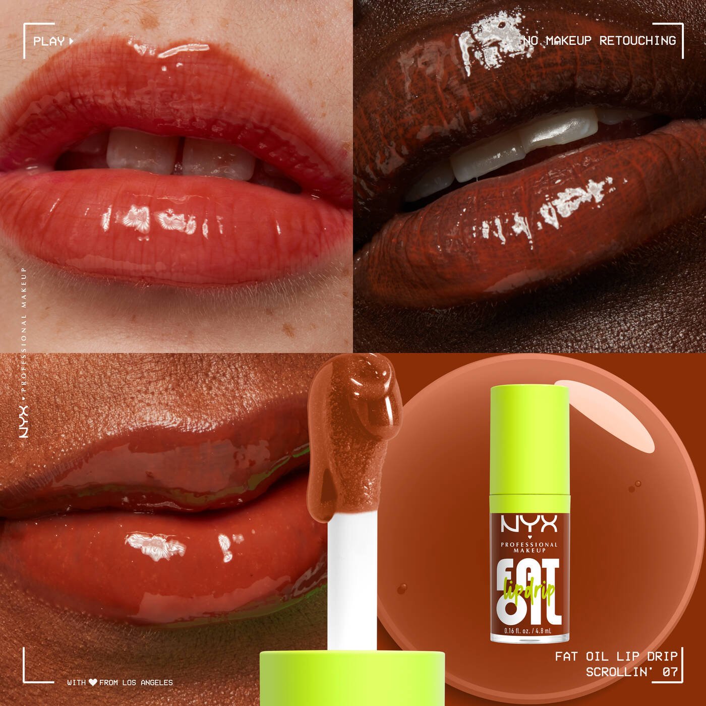 NYX Fat Oil Lip Drip Vegan Lip Oil (Scrollin)