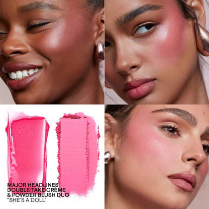 PATRICK TA Major Headlines Double-Take Crème & Powder Blush Duo (she's a doll)