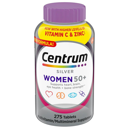 Centrum Silver Multivitamin Women 50+ , Multimineral Supplement Tablets 275 ct