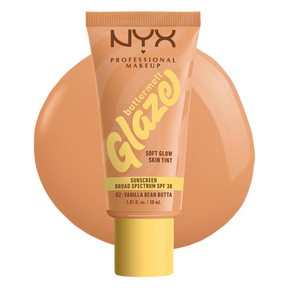 Nyx BUTTERMELT GLAZE SOFT GLOW SKIN TINT SPF 30 (02 Vanilla Bean Butta)