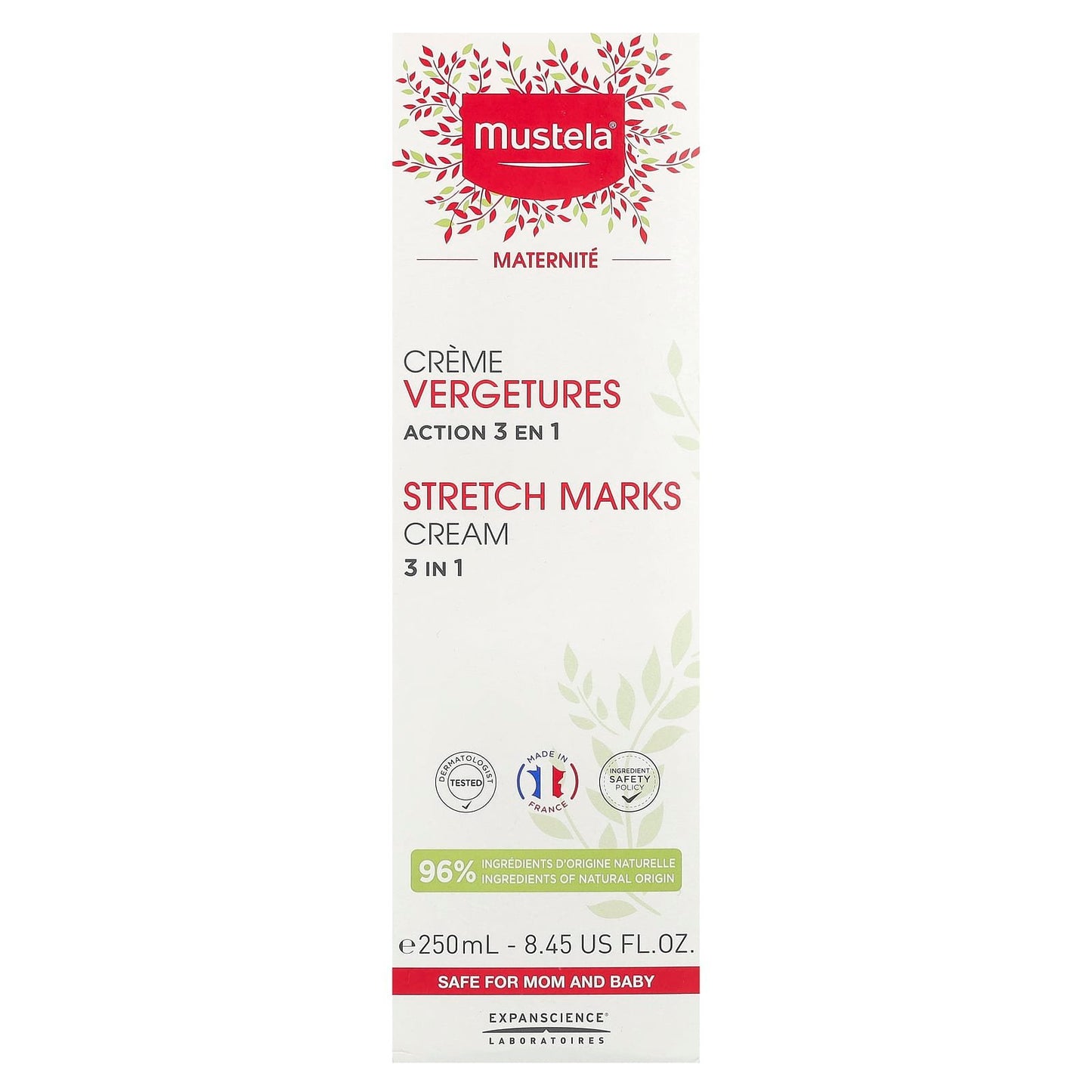 MustelaStretch Marks Cream 3 in 1, (250 ml)