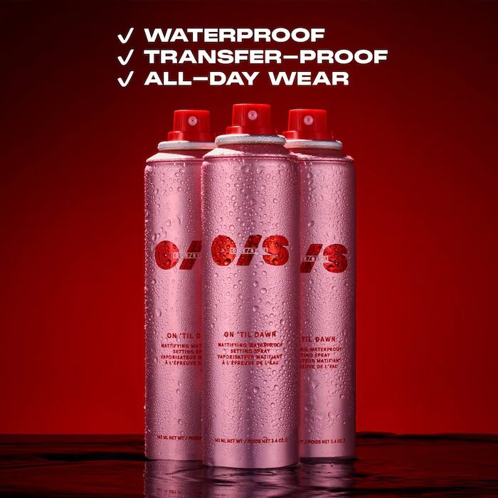 ONE/SIZE by Patrick Starrr 
On 'Til Dawn Mattifying Waterproof Setting Spray