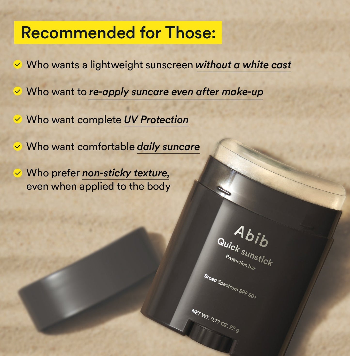 Abib Quick sunstick
Protection bar