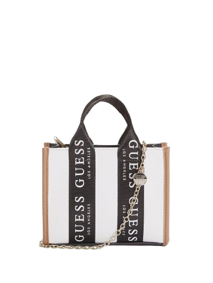 Guess Logo-Tape Mini Tote Crossbody
