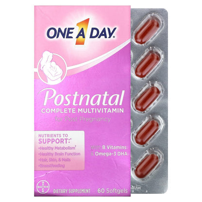 One-A-DayPostnatal Complete Multivitamin, 60 Softgels