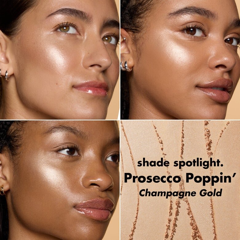 elf Halo Glow Silky powder highlighter (Prosecco Poppin')