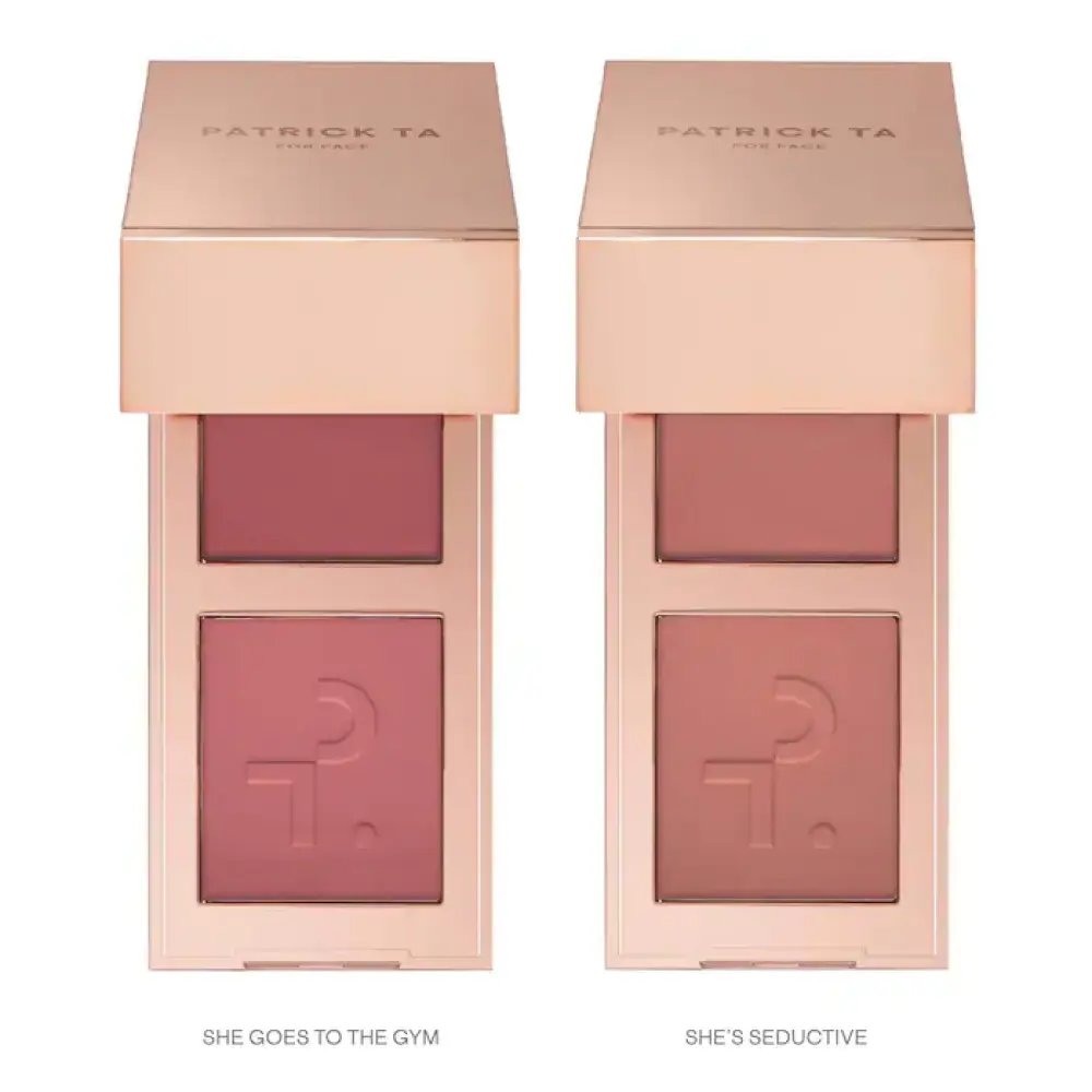 Patrick Ta Mini Must Have Major Headlines Double Take Crème & Powder Blush Duo Set