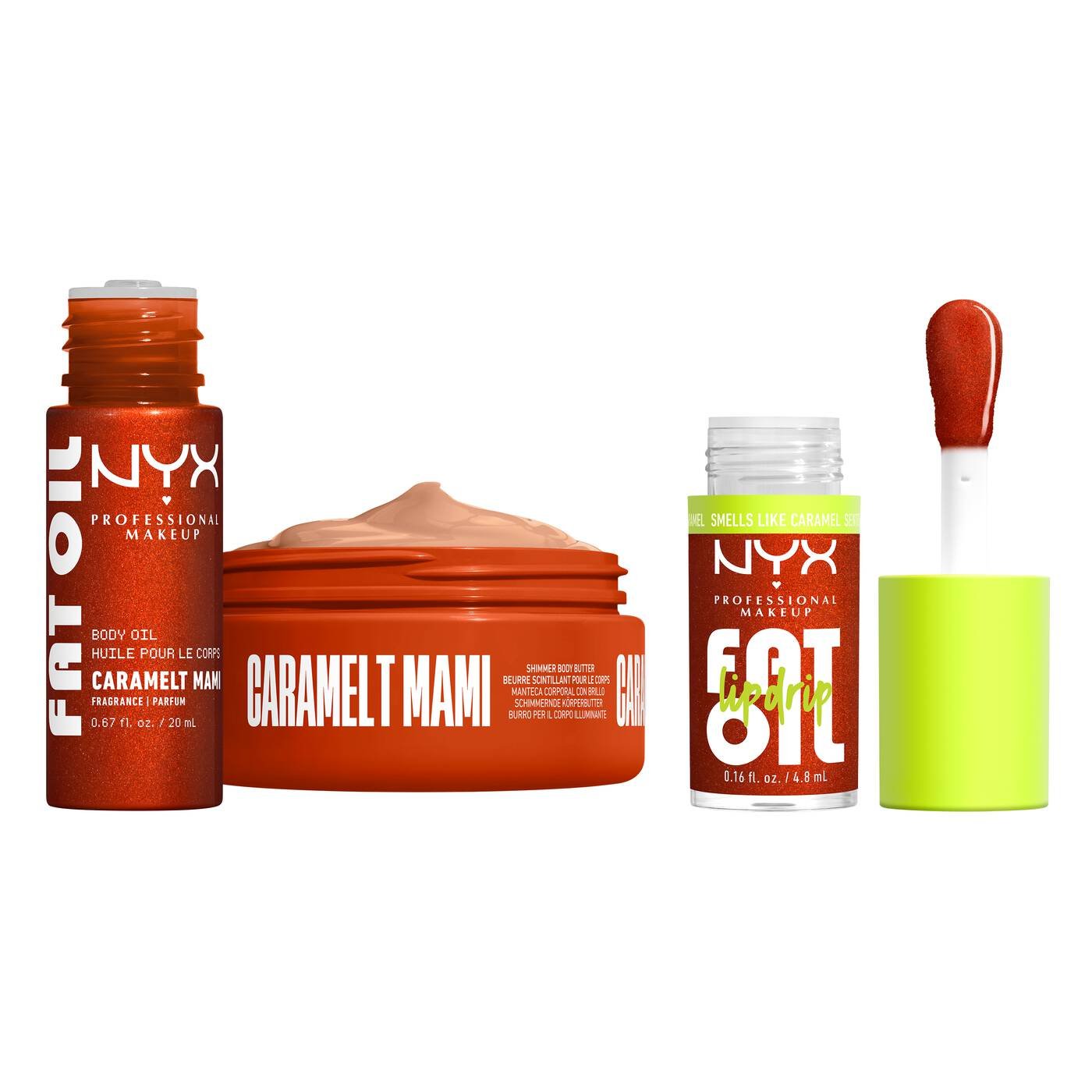 Nyx FAT OIL LIP & BODY KIT CARAMELT MAMI