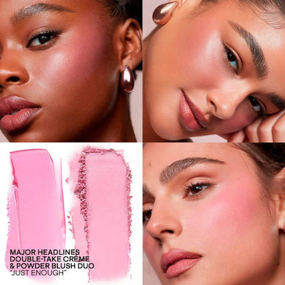 PATRICK TA Major Headlines Double-Take Crème & Powder Blush Duo (Just Enough )