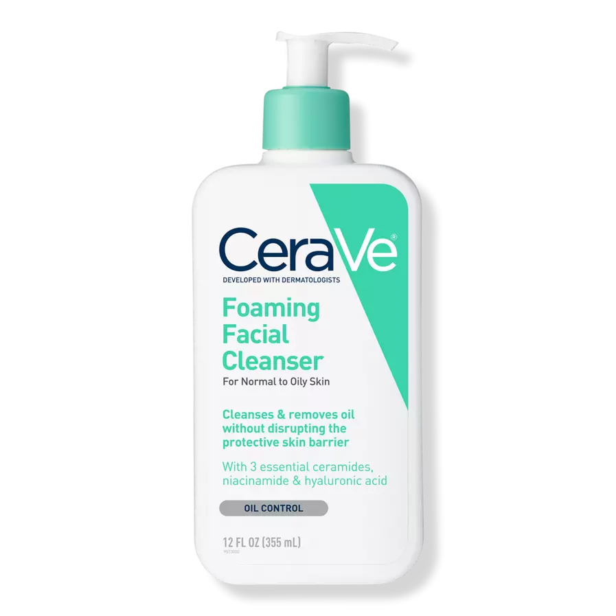 CeraVeFoaming Facial Cleanser for Balanced to Oily Skin 355 ml
