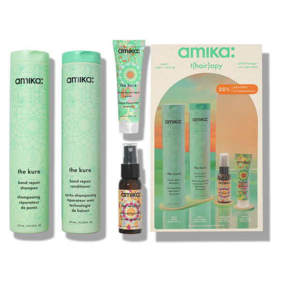 AMIKA T(HAIR)APY REPAIR WASH + CARE SET  610ML